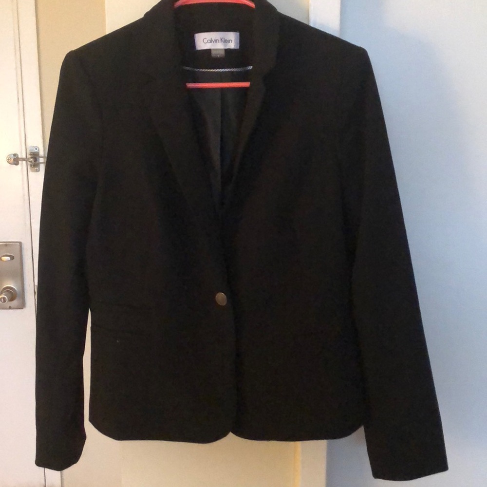 BARELY WORN Black Calvin Klein Blazer